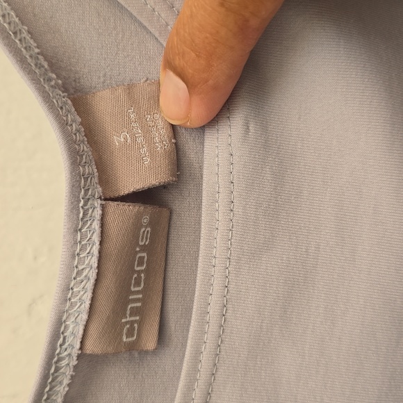 Women's chico sleeveless top,color lavender,pre-owned in good condition Sz 3 - Picture 2 of 8